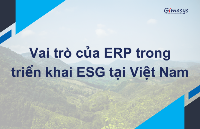 Vai trò của ERP trong triển khai ESG tại Việt Nam