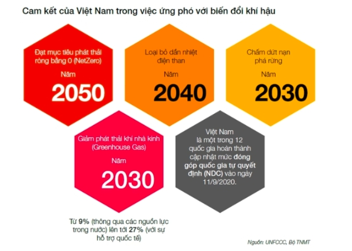 Cam kết của Chính phủ Việt Nam về ESG.